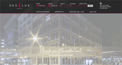 Desktop Screenshot of desluxhotel.com